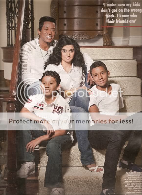 Jermaine's @ Home Photoshoot/interview with Family in Hello Magazine Scan0006
