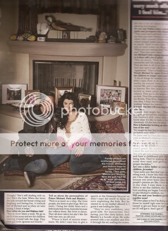 Jermaine's @ Home Photoshoot/interview with Family in Hello Magazine Scan0013-1