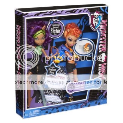 2012 Monster High Target Exclusive Howleen and Clawdeen Wolf Gift Set