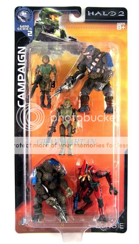 Halo 2 Series 2 Campaign 5 Pack Mini Figures NEW  