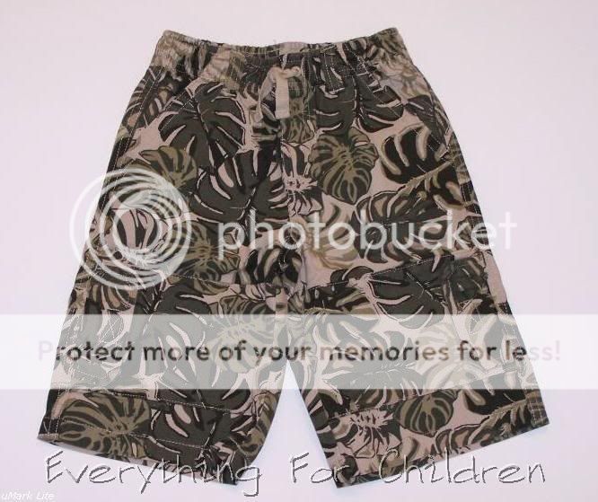 Boys GYMBOREE Global Surf shorts 5 NWT camo green 5T  