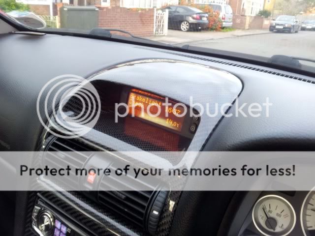 My Astra Coupe Carbon Fibre Centre Console...