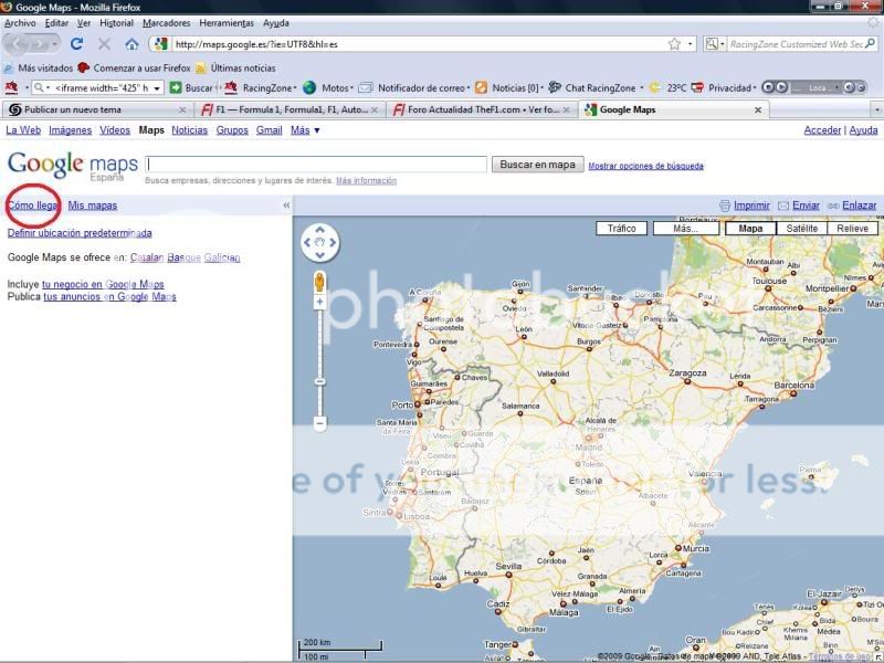 AYUDA - Como crear una ruta en el Google Maps y ponerla en un POST T1