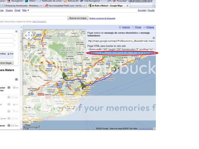 AYUDA - Como crear una ruta en el Google Maps y ponerla en un POST T10