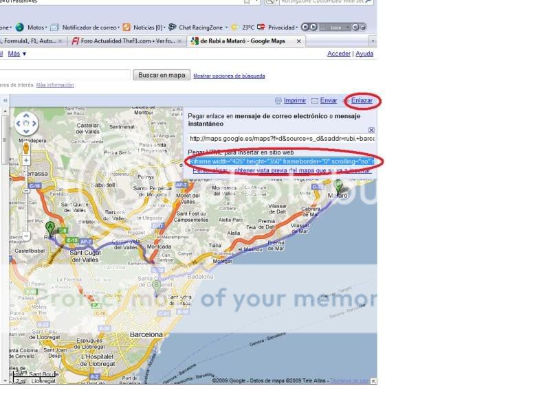 AYUDA - Como crear una ruta en el Google Maps y ponerla en un POST T9