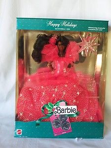 1990 happy holidays barbie worth