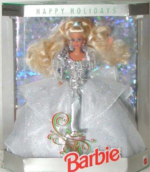 1997 happy holidays barbie value