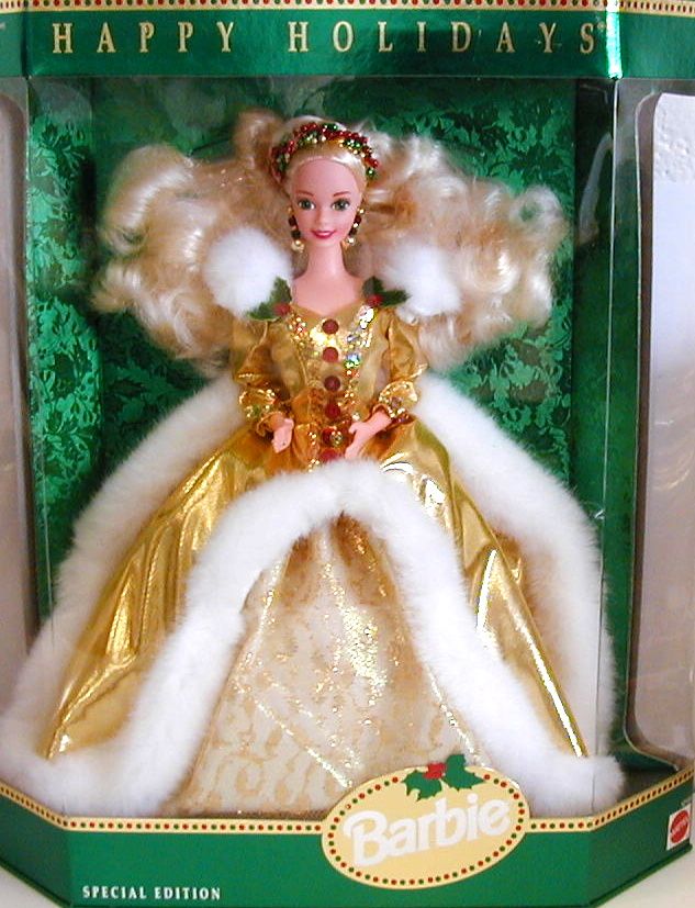 happy holidays barbie worth