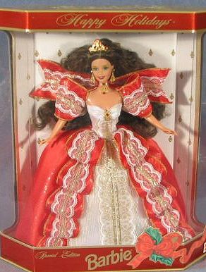 how much is the first holiday barbie worth