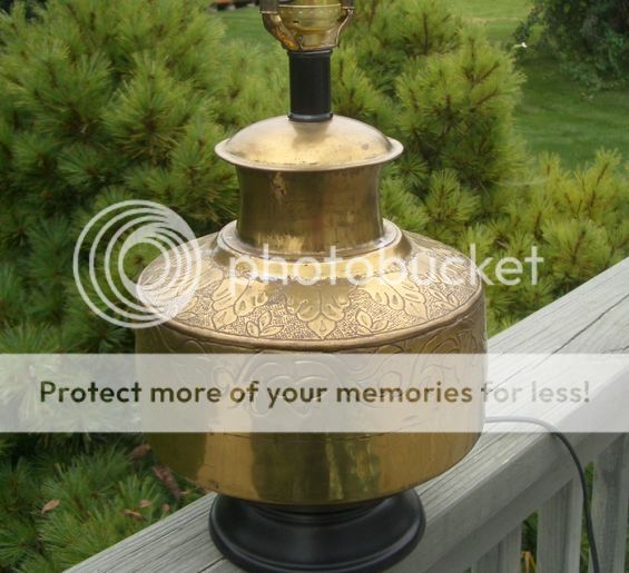  Ornate Bird Brass Old Lamp Base Hearth Floor Candle Holder