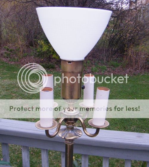 VINTAGE BRASS VICTORIAN CANDLESTICK LAMP FLOOR LIGHT  