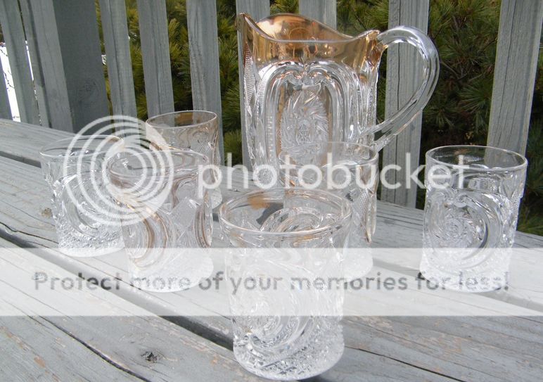 GORGEOUS VINTAGE ANTIQUE EARLY AMERICAN PATTERN EAPG DEPRESSION GLASS