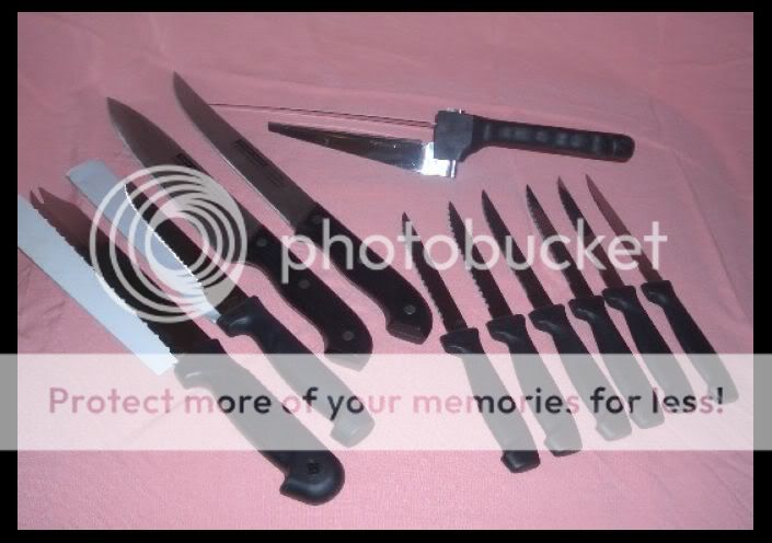 11 Precision Cutlery Adjustable Kitchen Knife Set New