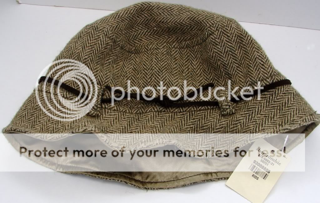 Abercrombie Tweed Hat Kids, Bucket Style Cap  