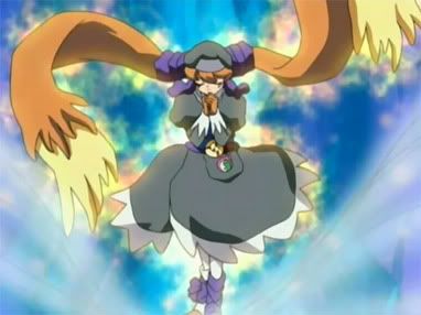 Previous shown girl's shikigami Horin. Reminds me of a gijinka Lopmon/Terriermon plus something out of a cute fantasy RPG~!