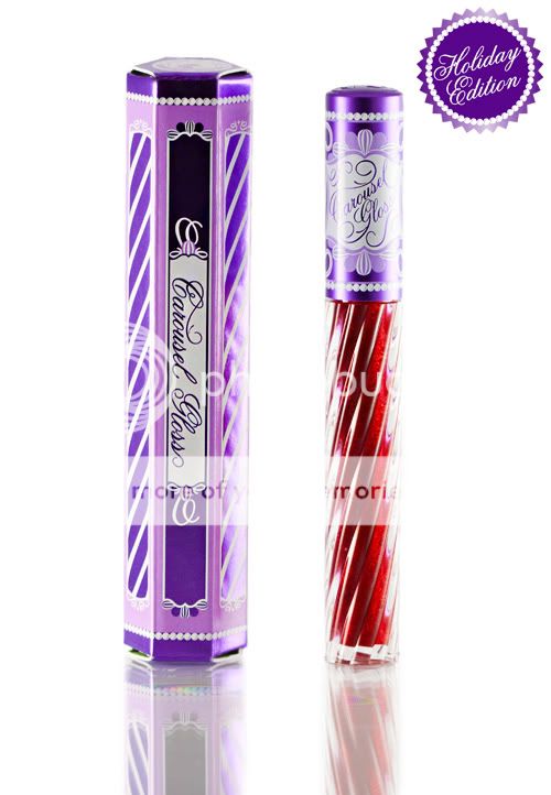 LIME CRIME Candy Apple Ruby Red Crimson Glitter Carousel Lip Gloss 