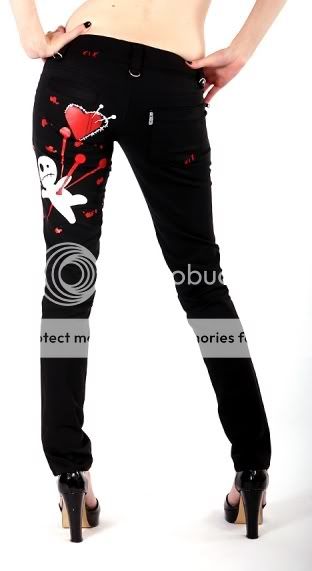 Poizen Industries Voodoo Pants Skinny Jeans Punk Gothic Rockabilly EMO 