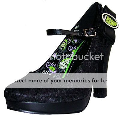 TUK A8996 Frankenstein Cameo Monster Lace Heels Gothic Halloween Shoes 