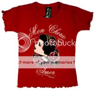 Baby Girls T Shirt Mon Cherie Amor Rockabilly 12M 1