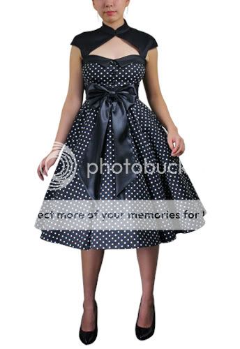 Rockabilly Girl 50s Pinup Pin up Polkadot Swing Dress  