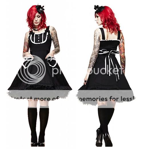 Hell Bunny Momoko Gothic Lolita Rockabilly Dress Pinup  