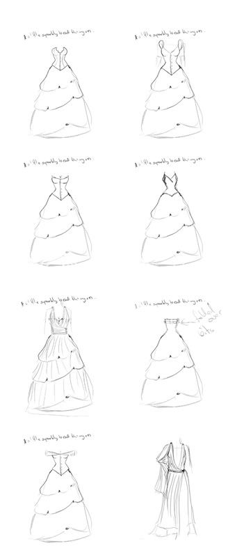 Lillian Wants.... Dress-sketches
