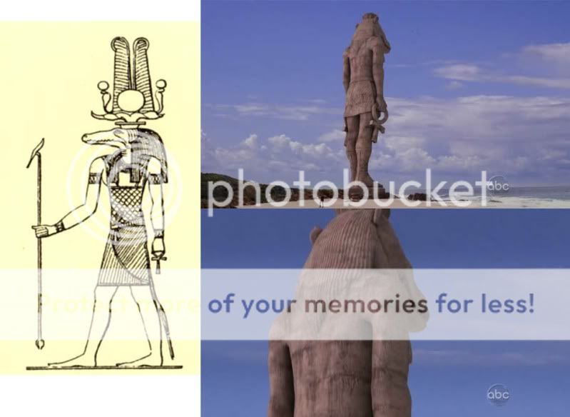 La estatua de Lost es Egipcia Sobekcopia