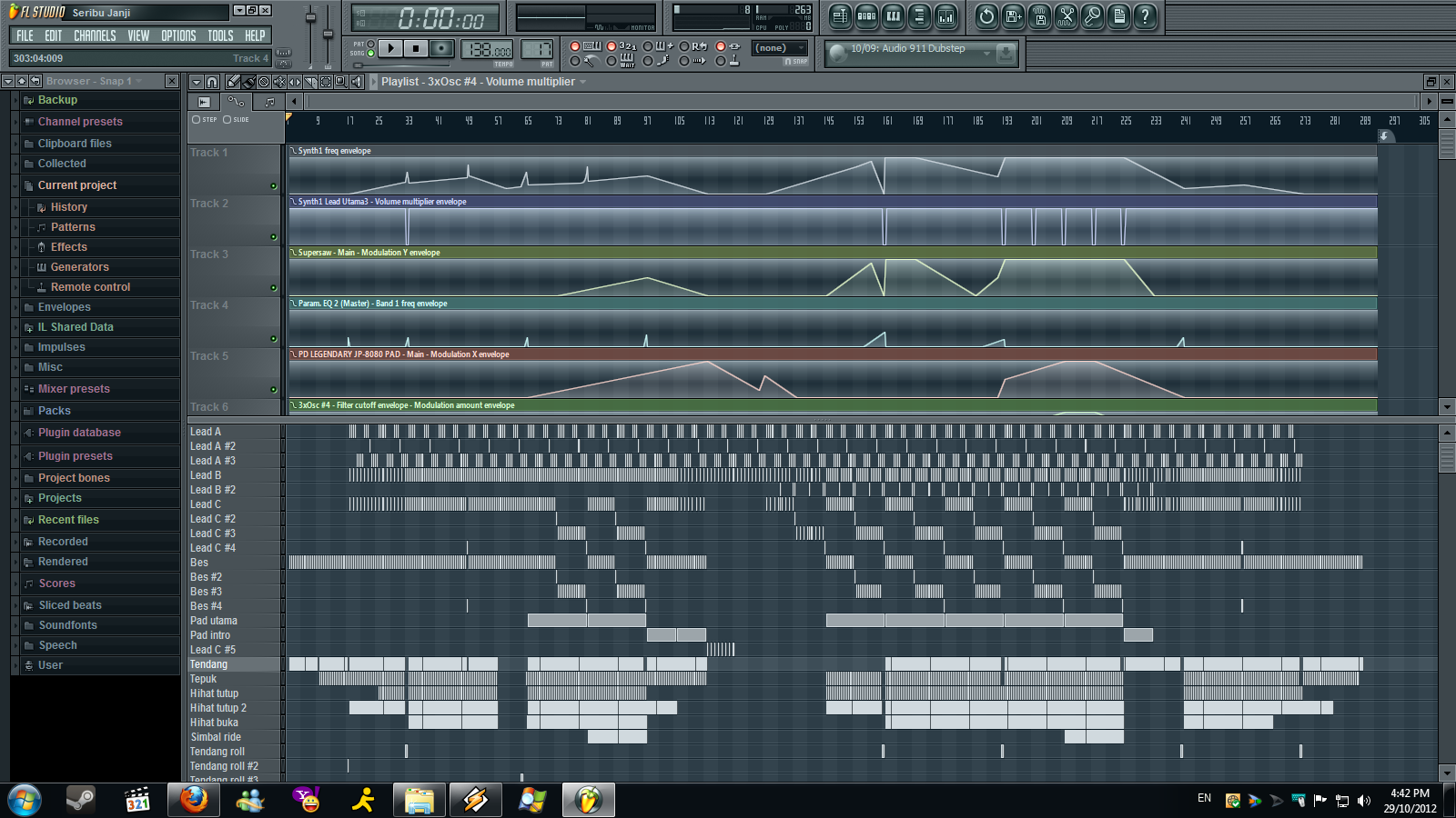 fl studio 12 pattern blocks