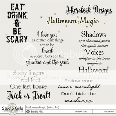 Halloween Magic Word Art