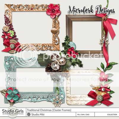 Traditional Christmas Clustered Frames