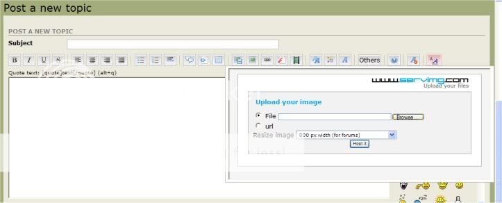 How to UPLOAD and HOST images using "host an image" button Image2-2