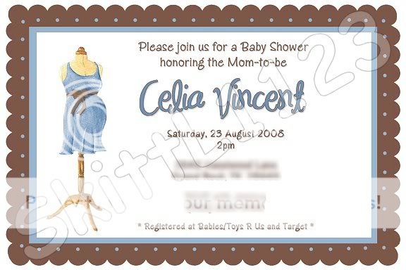 Custom Baby Shower Boy / Girl Personalized Invitations  