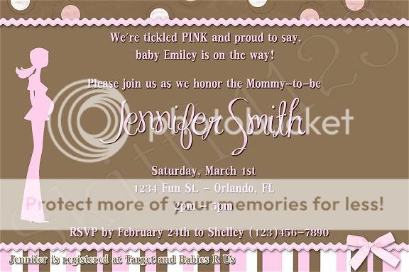 Custom Baby Shower Boy / Girl Personalized Invitations