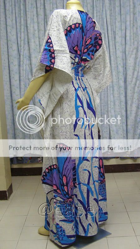 Cotton Dashiki Kaftan Maxi Dress Plus Size 2XL
