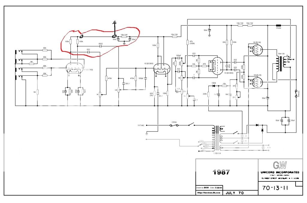 Construção amplificador Valvulado Marshall (update com vídeo) - Página 2 1987Schematic%20anotado