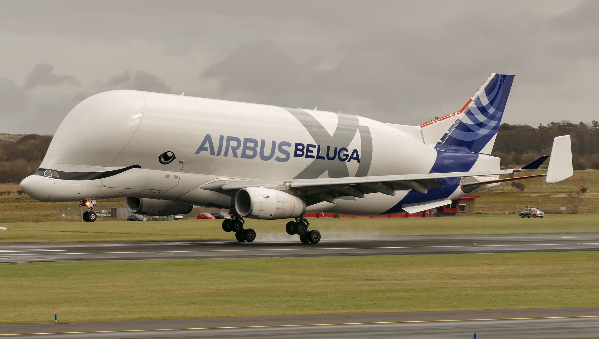 Airbus Beluga XL comes to Prestwick. - DA.C