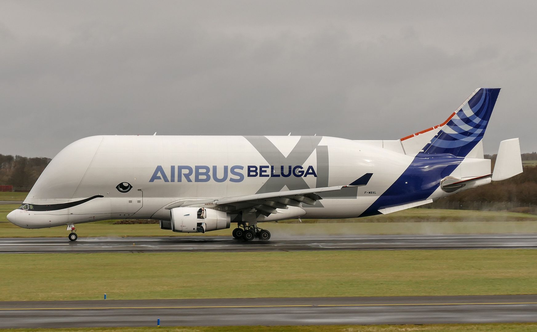 Airbus Beluga XL comes to Prestwick. - DA.C