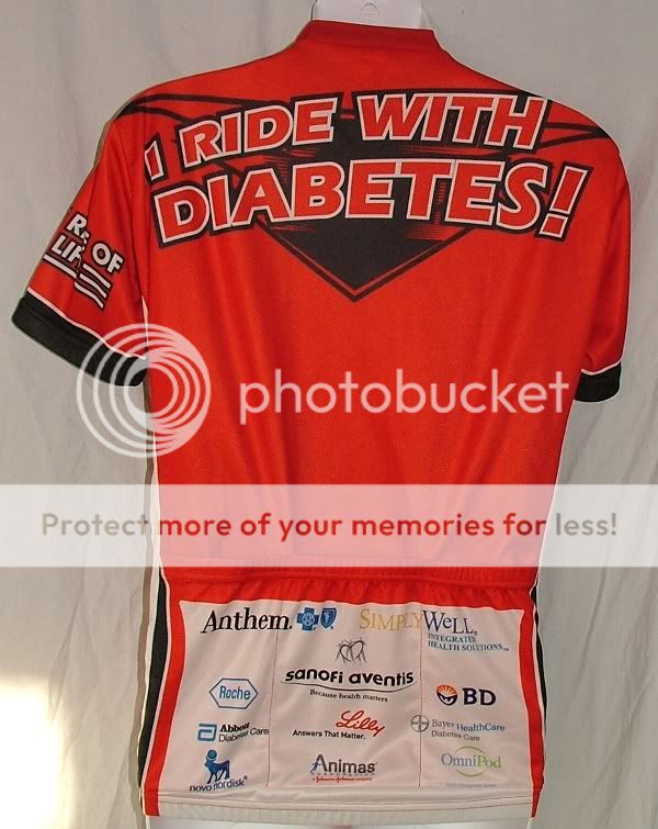   rider diabetes cycling commemorative bike race jersey womens M  