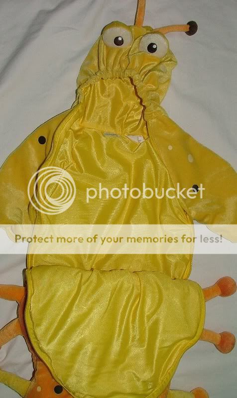 Babystyle Yellow Caterpillar Halloween Costume Bunting Infant Sz 0 6 Months Baby