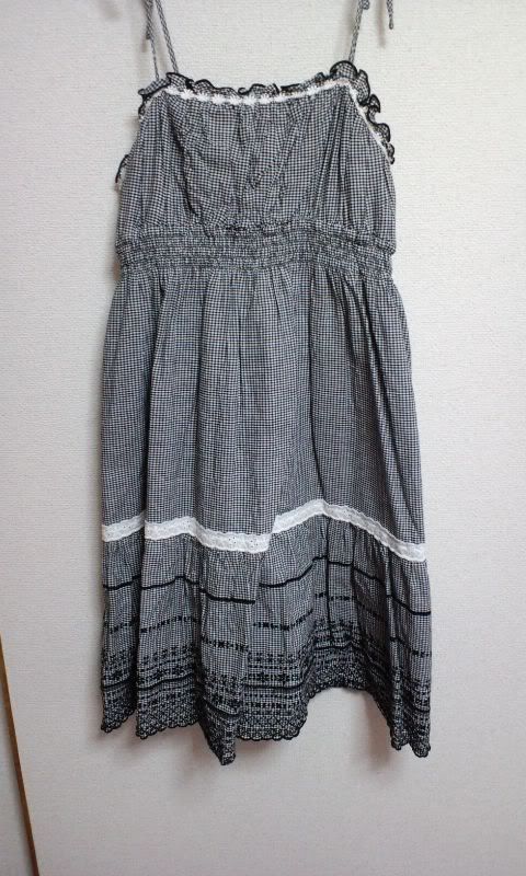 black and white dress