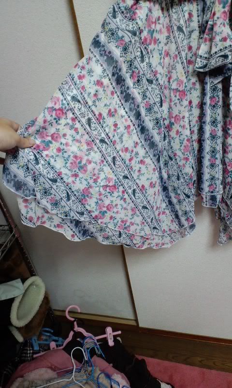 hankerchief dress detail