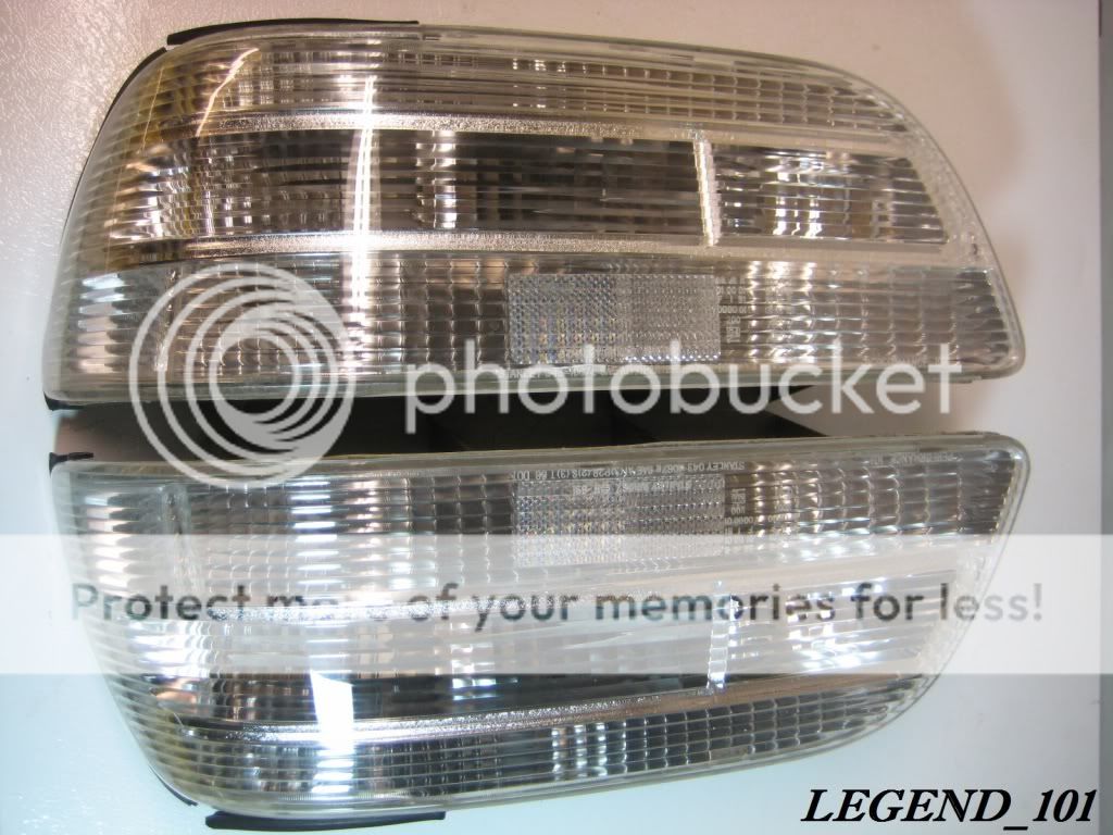 91 95 Acura Legend Custom All Clear Tail Light Lens Covers 4DR L LS SE GS