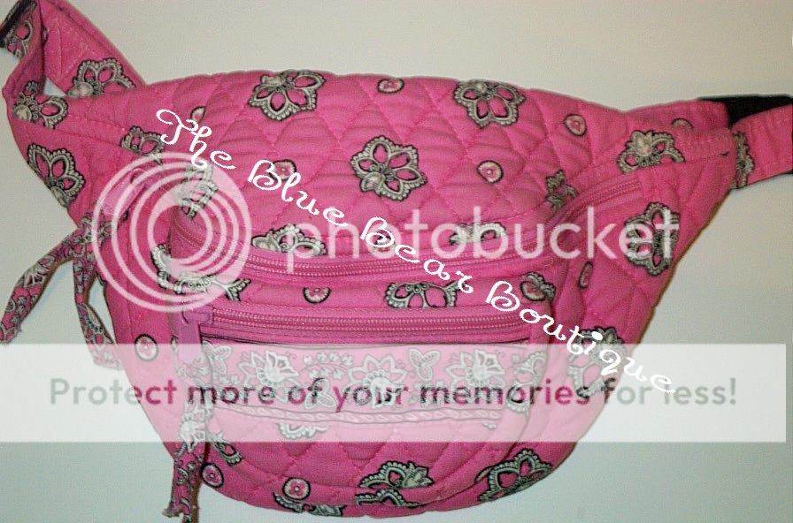 Vera Bradley Rare Retired Pink Bandanna Fanny Pack  