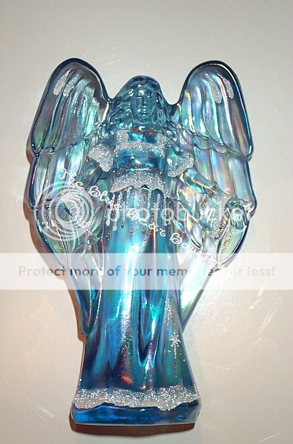 Fenton Glass Irridized Colorful Angel Shelley Fenton  