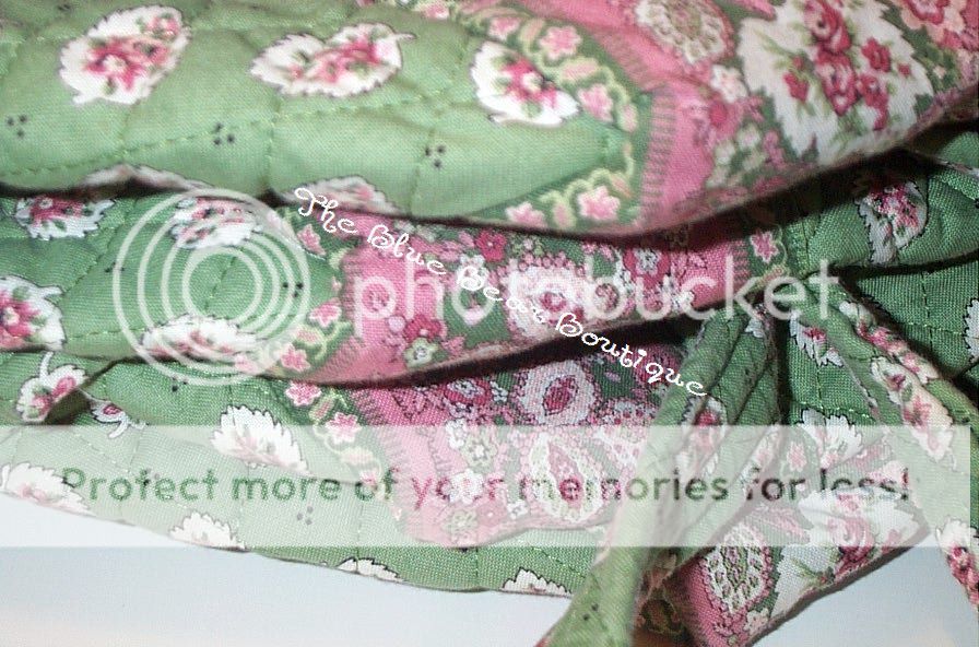 Vera Bradley Retired  Green Leaf  pattern Small Duffel bag 