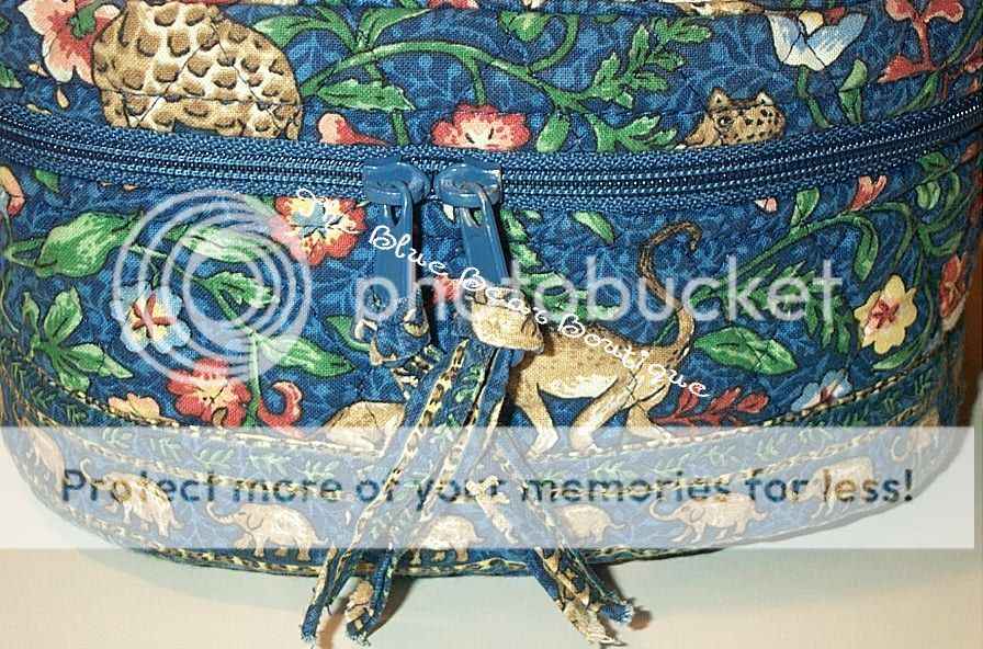 Vera Bradley Retired Animal Kingdom Travel Cosmetic  