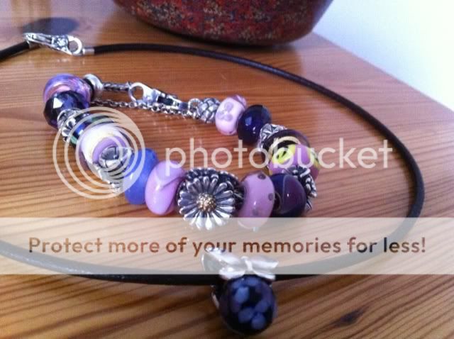 Purple necklace and bracelet Photo-15