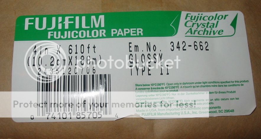  Crystal Archive II Glossy Paper 4x 610 2 Rolls Fujifilm