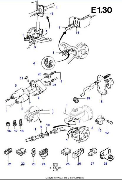 Ford fiesta brake pipe clips #3