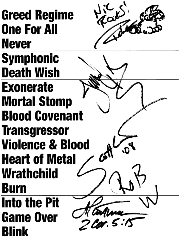 show in silvercity Ultimatumsetlist